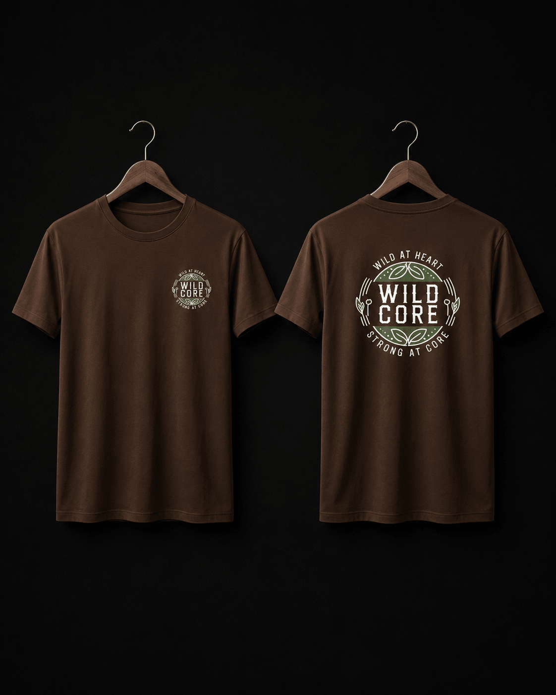 Wild Core - 100% Organic cotton T-Shirt Brown - Wild Core